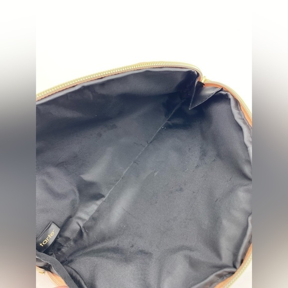 TARTE Glitter Half Moon Makeup Case Clutch NWT - Picture 2 of 7